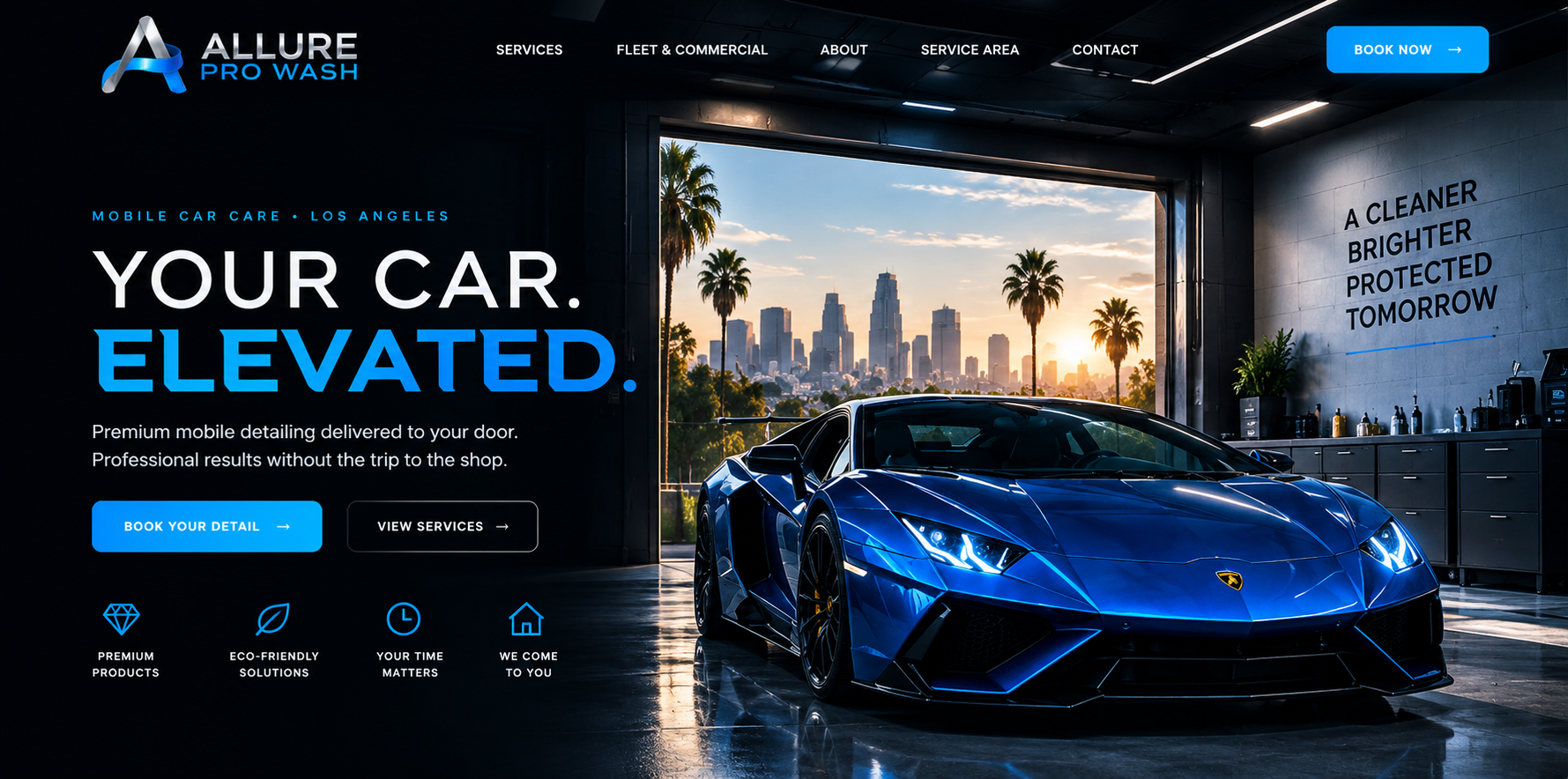 Allure Pro Wash website project preview